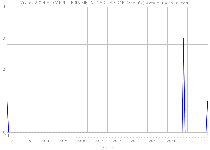 Visitas 2024 de CARPINTERIA METALICA GUARI C.B. (España) 