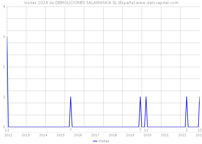 Visitas 2024 de DEMOLICIONES SALAMANCA SL (España) 