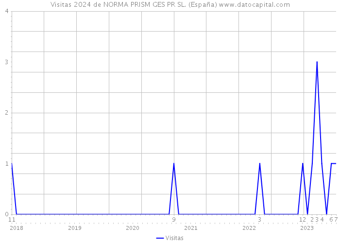 Visitas 2024 de NORMA PRISM GES PR SL. (España) 