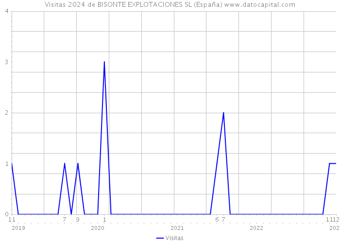 Visitas 2024 de BISONTE EXPLOTACIONES SL (España) 
