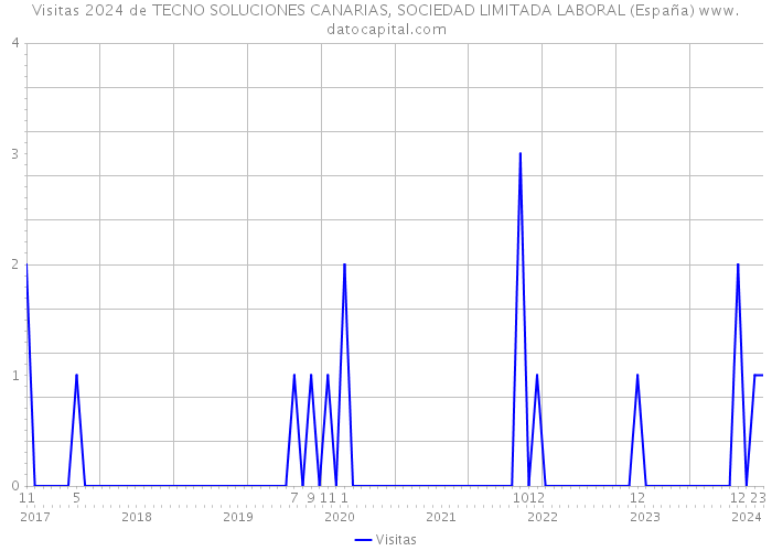 Visitas 2024 de TECNO SOLUCIONES CANARIAS, SOCIEDAD LIMITADA LABORAL (España) 