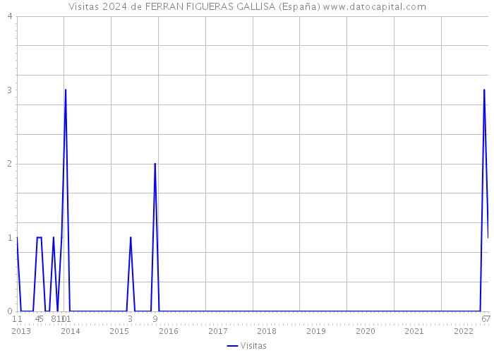 Visitas 2024 de FERRAN FIGUERAS GALLISA (España) 