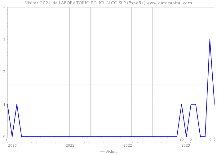 Visitas 2024 de LABORATORIO POLICLINICO SLP (España) 