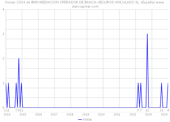 Visitas 2024 de BMN MEDIACION OPERADOR DE BANCA-SEGUROS VINCULADO SL. (España) 