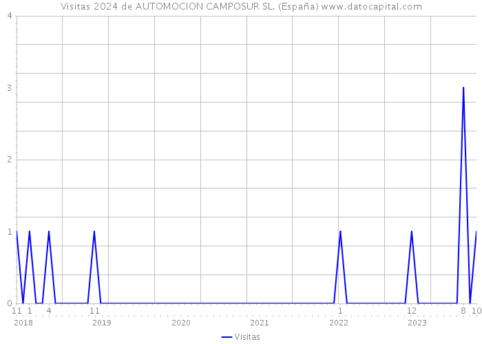 Visitas 2024 de AUTOMOCION CAMPOSUR SL. (España) 