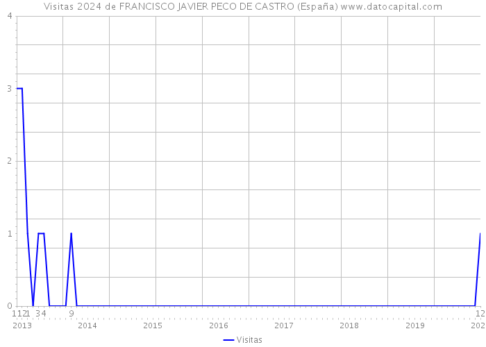 Visitas 2024 de FRANCISCO JAVIER PECO DE CASTRO (España) 