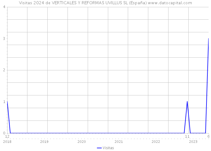 Visitas 2024 de VERTICALES Y REFORMAS UVILLUS SL (España) 