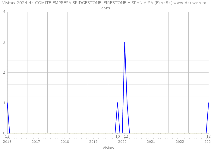 Visitas 2024 de COMITE EMPRESA BRIDGESTONE-FIRESTONE HISPANIA SA (España) 