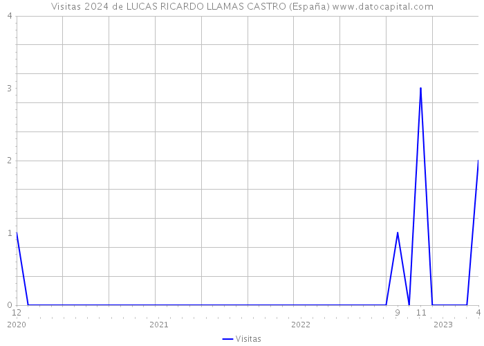 Visitas 2024 de LUCAS RICARDO LLAMAS CASTRO (España) 