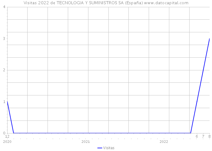 Visitas 2022 de TECNOLOGIA Y SUMINISTROS SA (España) 