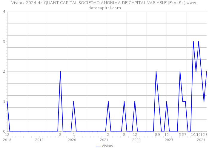 Visitas 2024 de QUANT CAPITAL SOCIEDAD ANONIMA DE CAPITAL VARIABLE (España) 
