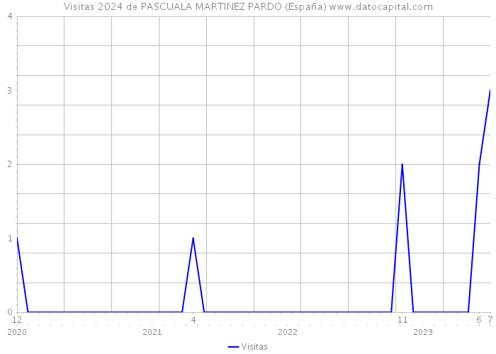 Visitas 2024 de PASCUALA MARTINEZ PARDO (España) 