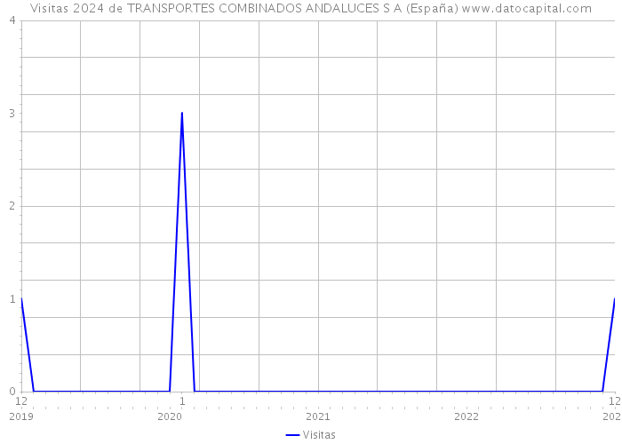 Visitas 2024 de TRANSPORTES COMBINADOS ANDALUCES S A (España) 