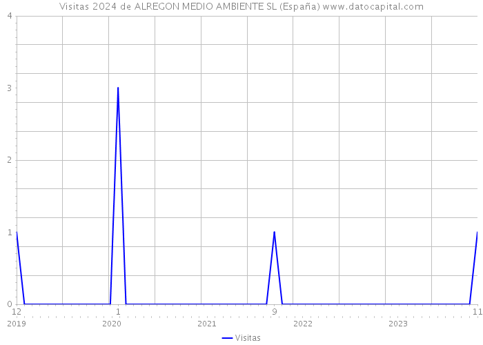 Visitas 2024 de ALREGON MEDIO AMBIENTE SL (España) 