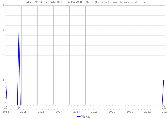 Visitas 2024 de CARPINTERIA PAMPILLON SL (España) 