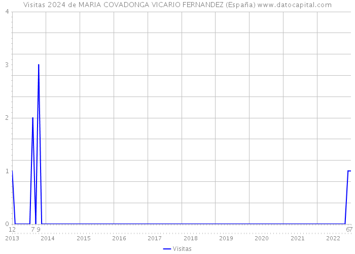Visitas 2024 de MARIA COVADONGA VICARIO FERNANDEZ (España) 