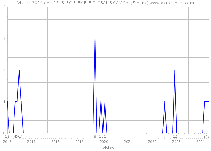 Visitas 2024 de URSUS-3C FLEXIBLE GLOBAL SICAV SA. (España) 