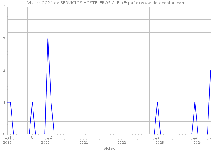 Visitas 2024 de SERVICIOS HOSTELEROS C. B. (España) 