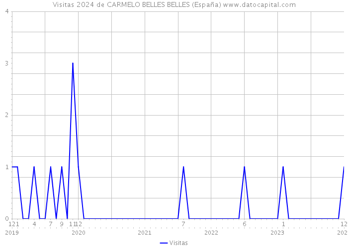 Visitas 2024 de CARMELO BELLES BELLES (España) 