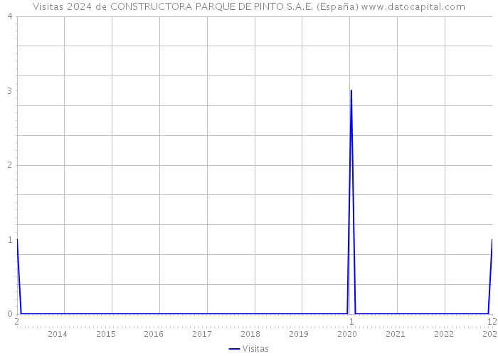 Visitas 2024 de CONSTRUCTORA PARQUE DE PINTO S.A.E. (España) 