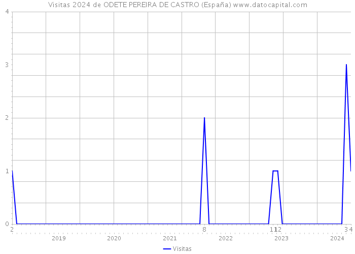Visitas 2024 de ODETE PEREIRA DE CASTRO (España) 