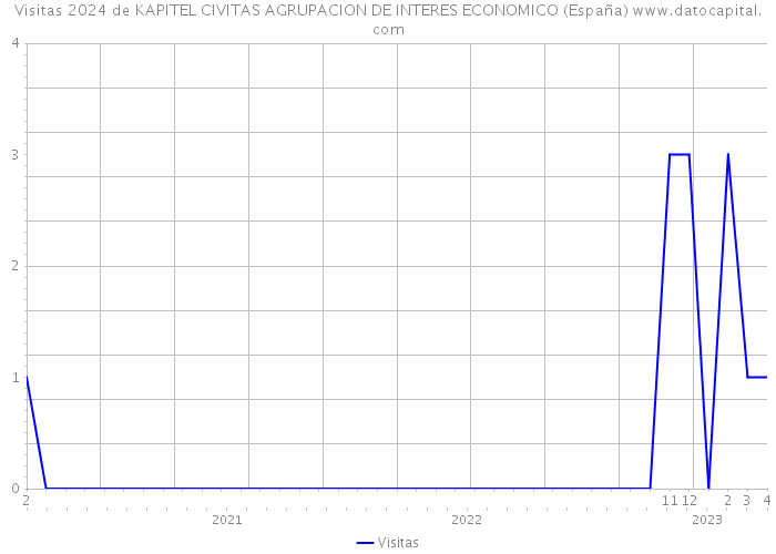 Visitas 2024 de KAPITEL CIVITAS AGRUPACION DE INTERES ECONOMICO (España) 