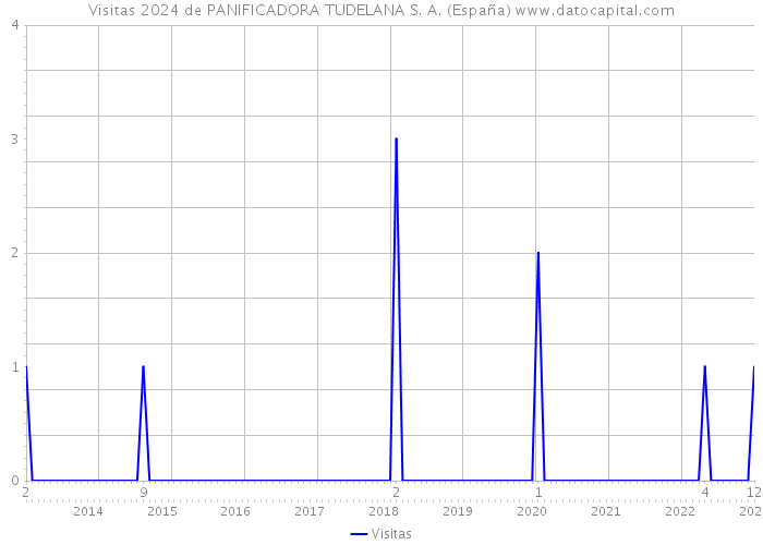 Visitas 2024 de PANIFICADORA TUDELANA S. A. (España) 
