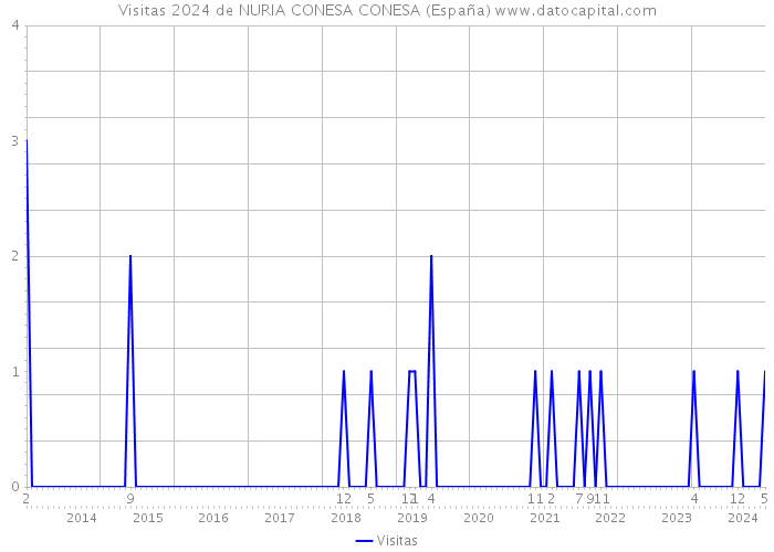 Visitas 2024 de NURIA CONESA CONESA (España) 