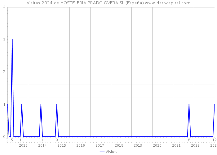 Visitas 2024 de HOSTELERIA PRADO OVERA SL (España) 