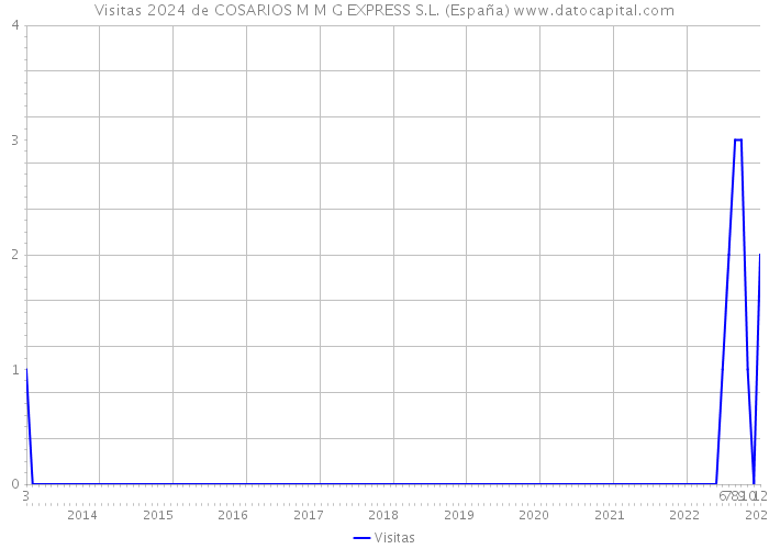 Visitas 2024 de COSARIOS M M G EXPRESS S.L. (España) 