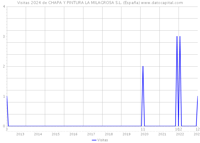 Visitas 2024 de CHAPA Y PINTURA LA MILAGROSA S.L. (España) 