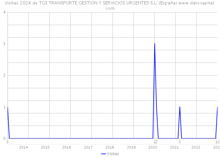 Visitas 2024 de TGS TRANSPORTE GESTION Y SERVICIOS URGENTES S.L. (España) 