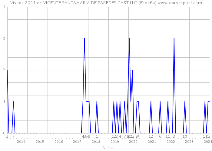 Visitas 2024 de VICENTE SANTAMARIA DE PAREDES CASTILLO (España) 