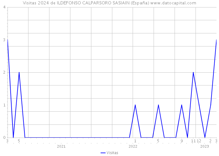 Visitas 2024 de ILDEFONSO CALPARSORO SASIAIN (España) 