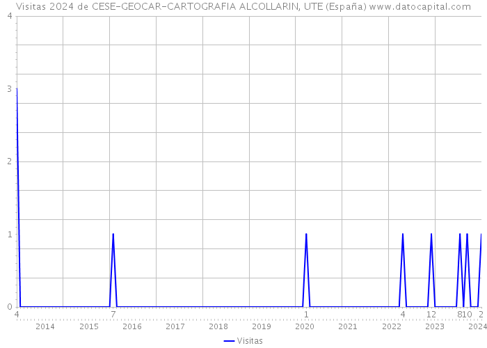 Visitas 2024 de CESE-GEOCAR-CARTOGRAFIA ALCOLLARIN, UTE (España) 