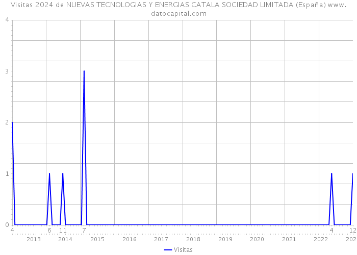 Visitas 2024 de NUEVAS TECNOLOGIAS Y ENERGIAS CATALA SOCIEDAD LIMITADA (España) 