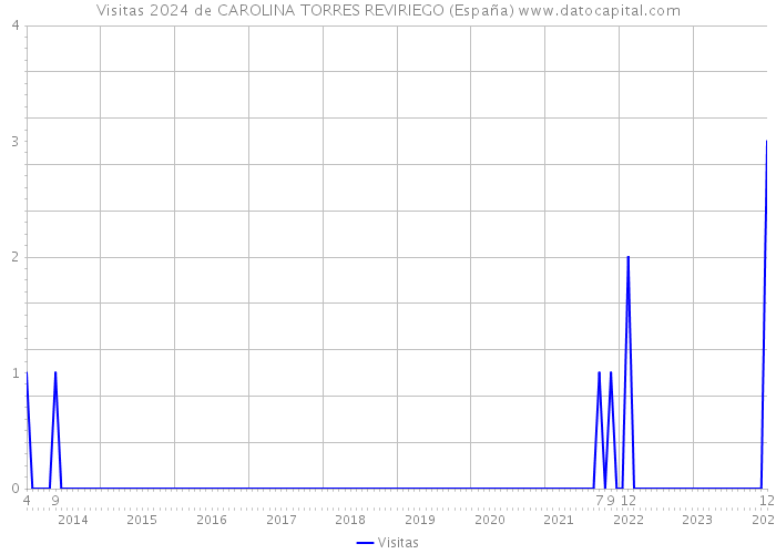 Visitas 2024 de CAROLINA TORRES REVIRIEGO (España) 