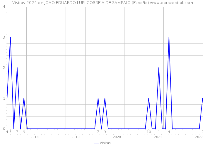 Visitas 2024 de JOAO EDUARDO LUPI CORREIA DE SAMPAIO (España) 