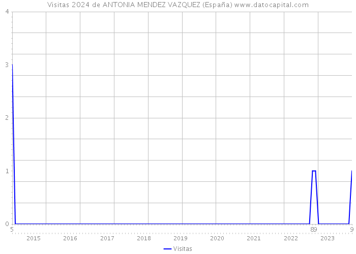 Visitas 2024 de ANTONIA MENDEZ VAZQUEZ (España) 