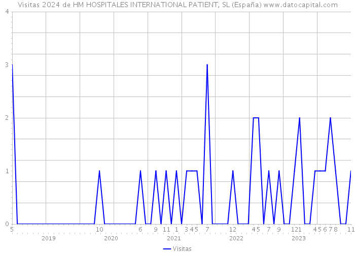 Visitas 2024 de HM HOSPITALES INTERNATIONAL PATIENT, SL (España) 