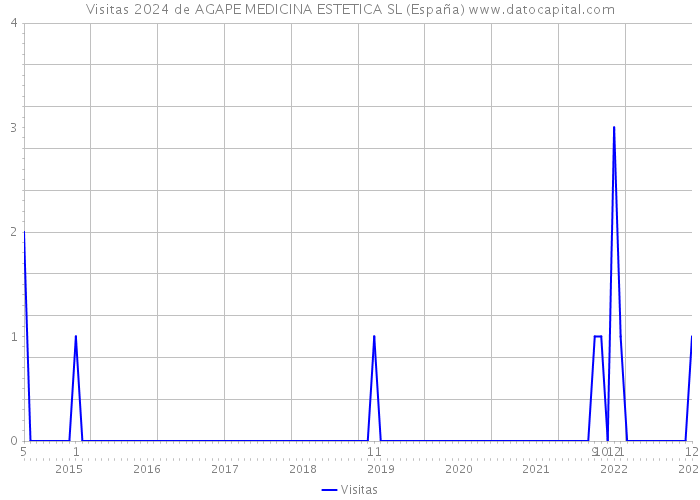 Visitas 2024 de AGAPE MEDICINA ESTETICA SL (España) 