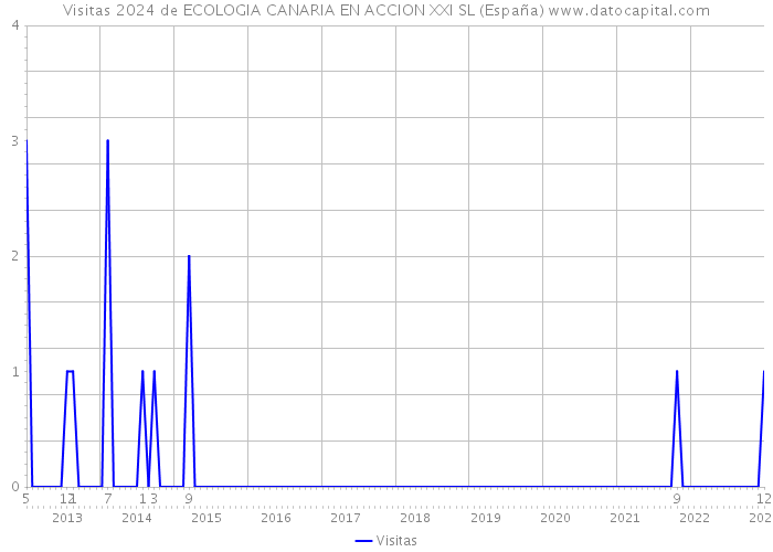 Visitas 2024 de ECOLOGIA CANARIA EN ACCION XXI SL (España) 