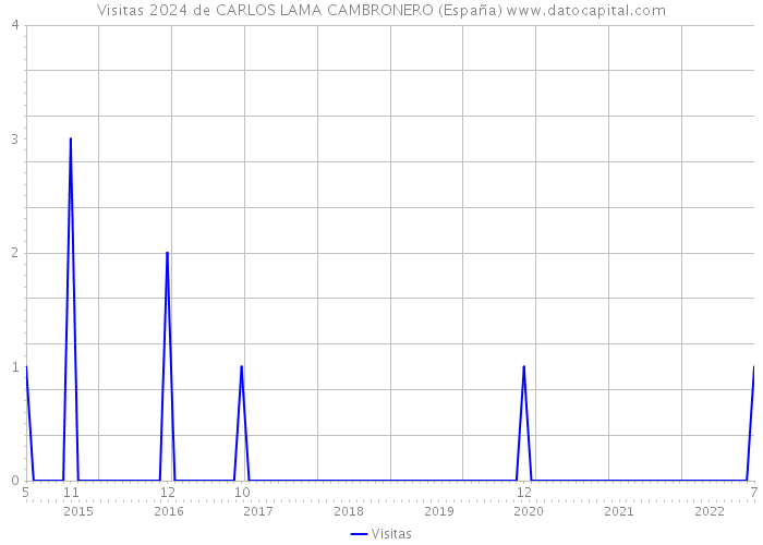 Visitas 2024 de CARLOS LAMA CAMBRONERO (España) 