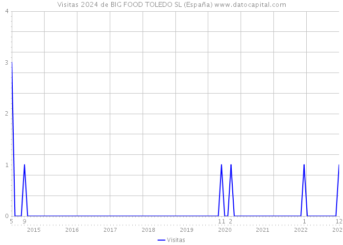 Visitas 2024 de BIG FOOD TOLEDO SL (España) 