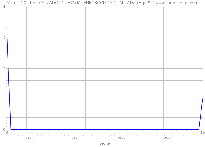 Visitas 2024 de CALZADOS NUEVO MILENIO SOCIEDAD LIMITADA (España) 