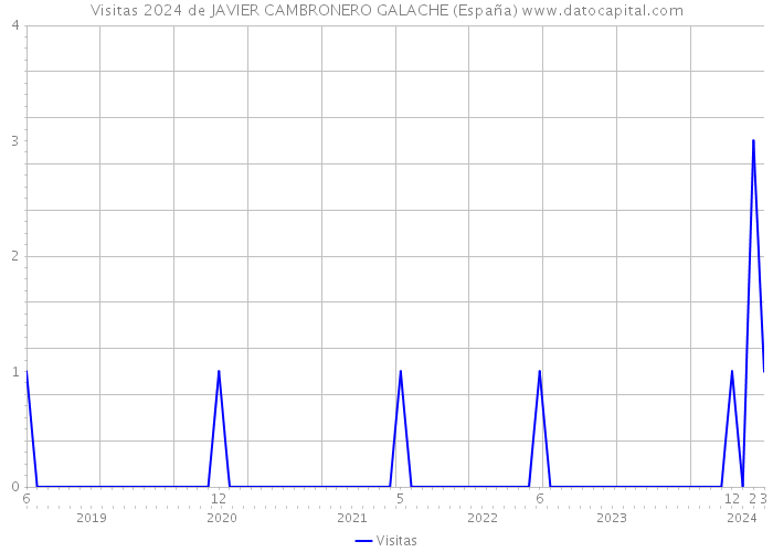 Visitas 2024 de JAVIER CAMBRONERO GALACHE (España) 