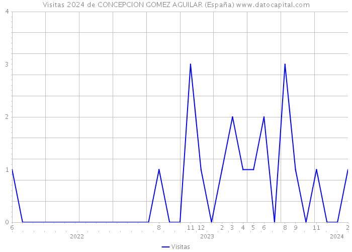 Visitas 2024 de CONCEPCION GOMEZ AGUILAR (España) 