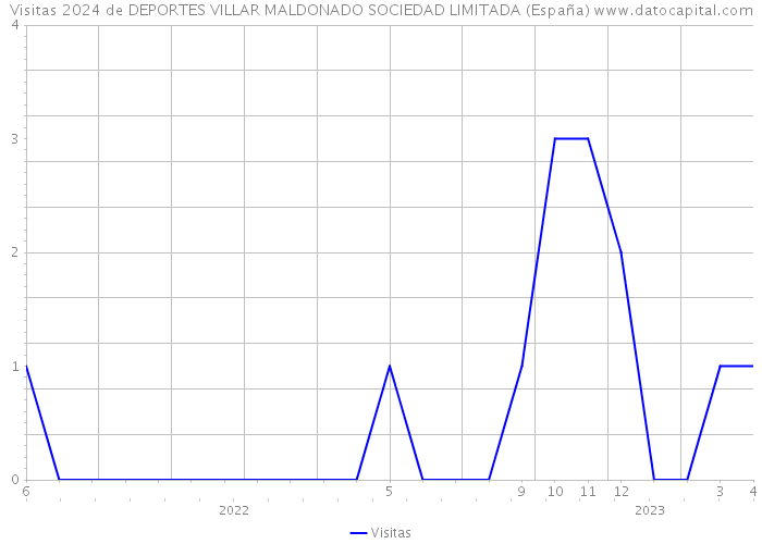 Visitas 2024 de DEPORTES VILLAR MALDONADO SOCIEDAD LIMITADA (España) 