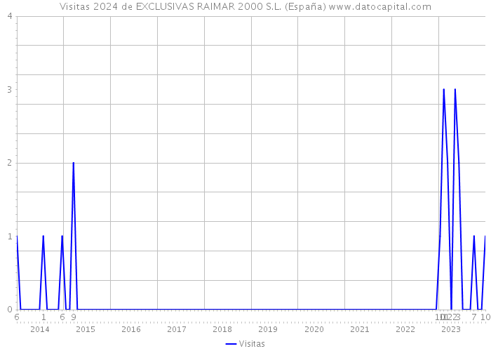 Visitas 2024 de EXCLUSIVAS RAIMAR 2000 S.L. (España) 