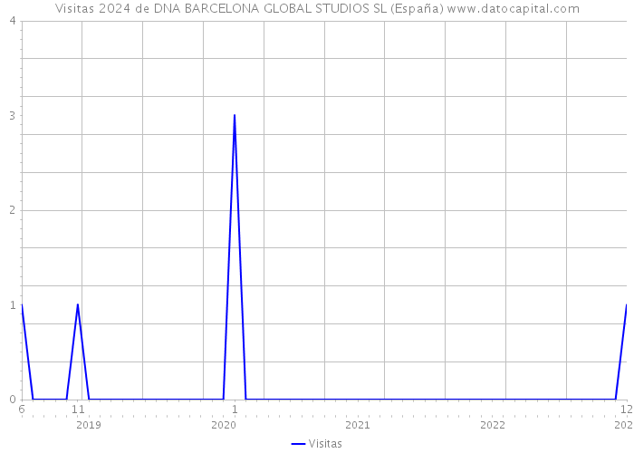 Visitas 2024 de DNA BARCELONA GLOBAL STUDIOS SL (España) 